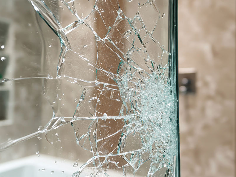Broken Shower Door glass replacement services